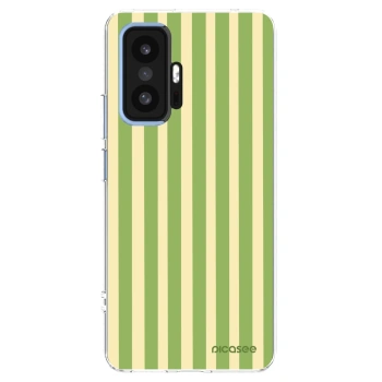 Picasee silikónový prehľadný obal pre Xiaomi 11T - Lines Matcha