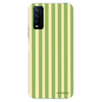 Picasee silikónový prehľadný obal pre Vivo Y11s - Lines Matcha