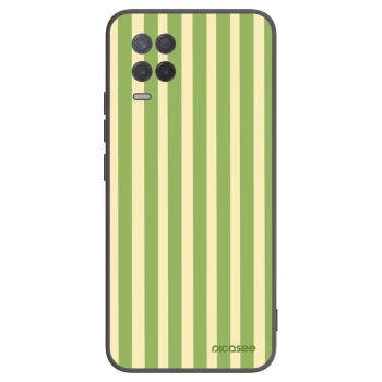 Picasee silikónový čierny obal pre Realme 8 5G - Lines Matcha