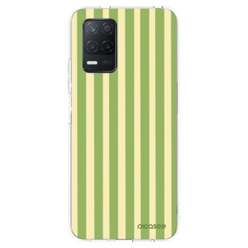 Picasee silikónový prehľadný obal pre Realme 8 5G - Lines Matcha