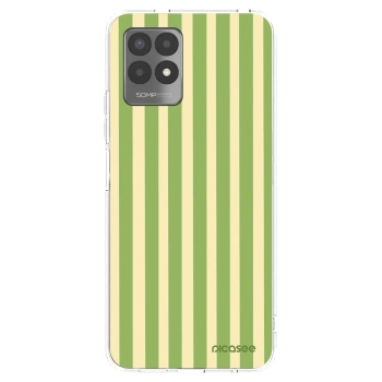 Picasee silikónový prehľadný obal pre Realme 8i - Lines Matcha