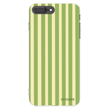 Picasee silikónový prehľadný obal pre Apple iPhone 7 Plus - Lines Matcha