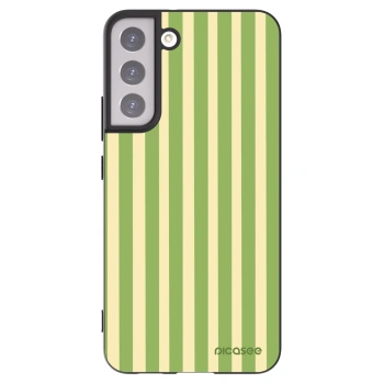 Picasee silikónový čierny obal pre Samsung Galaxy S22+ 5G - Lines Matcha