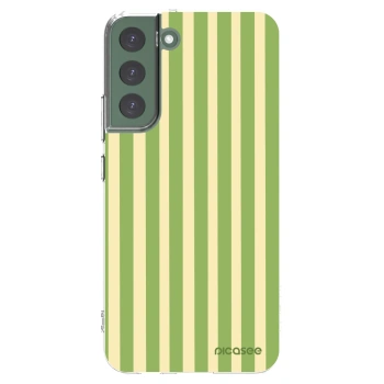 Picasee silikónový prehľadný obal pre Samsung Galaxy S22+ 5G - Lines Matcha