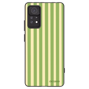 Picasee silikónový čierny obal pre Xiaomi Redmi Note 11 Pro 5G - Lines Matcha