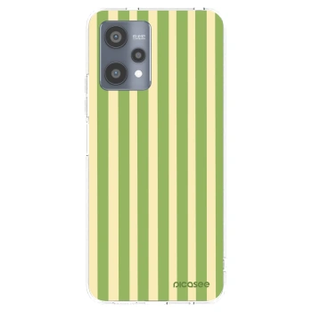 Picasee silikónový prehľadný obal pre Realme 9 Pro 5G - Lines Matcha