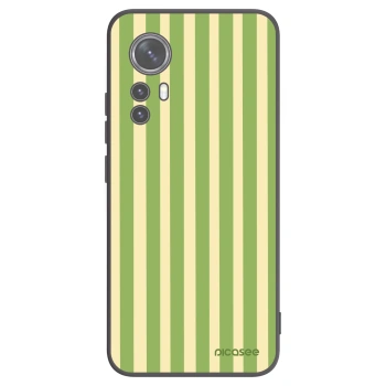 Picasee silikónový čierny obal pre Xiaomi 12 - Lines Matcha