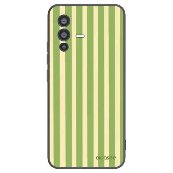 Picasee silikónový čierny obal pre Vivo V23 5G - Lines Matcha
