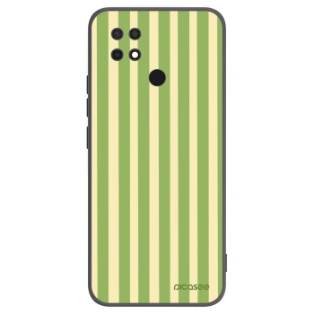 Picasee silikónový čierny obal pre Xiaomi Redmi 10C - Lines Matcha
