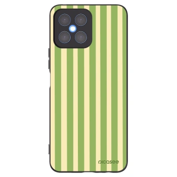 Picasee silikónový čierny obal pre Honor X8 4G - Lines Matcha