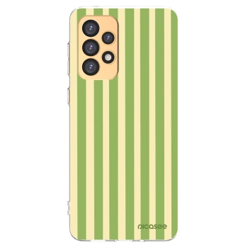 Picasee silikónový prehľadný obal pre Samsung Galaxy A33 5G A336 - Lines Matcha