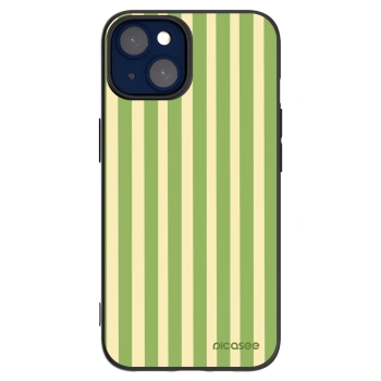Picasee silikónový čierny obal pre Apple iPhone 14 - Lines Matcha
