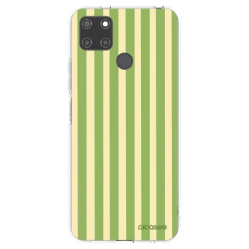 Picasee silikónový prehľadný obal pre Realme C21Y - Lines Matcha