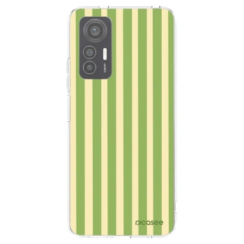 Picasee silikónový prehľadný obal pre Xiaomi 12 Lite - Lines Matcha
