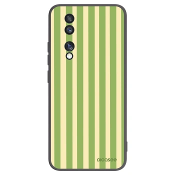 Picasee silikónový čierny obal pre Honor 70 - Lines Matcha