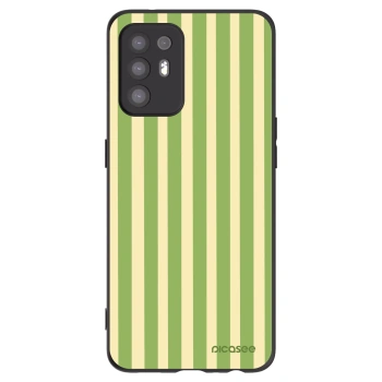 Picasee silikónový čierny obal pre OPPO A94 5G - Lines Matcha