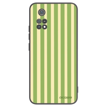 Picasee silikónový čierny obal pre Xiaomi Poco M4 Pro - Lines Matcha
