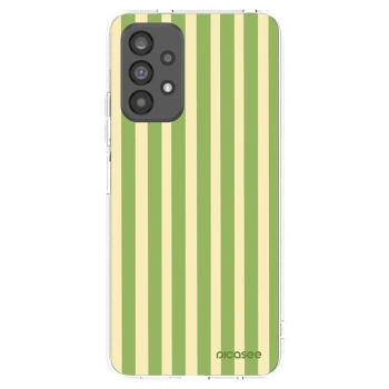 Picasee silikónový prehľadný obal pre Samsung Galaxy A73 5G - Lines Matcha