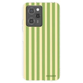 Picasee silikónový prehľadný obal pre Xiaomi Poco X5 Pro - Lines Matcha
