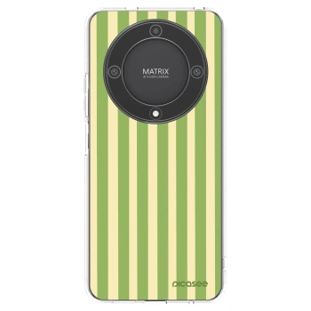 Picasee silikónový prehľadný obal pre Honor Magic5 Lite 5G - Lines Matcha