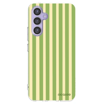 Picasee silikónový prehľadný obal pre Samsung Galaxy A54 5G A546B - Lines Matcha