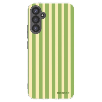 Picasee silikónový prehľadný obal pre Samsung Galaxy A34 5G A346B - Lines Matcha