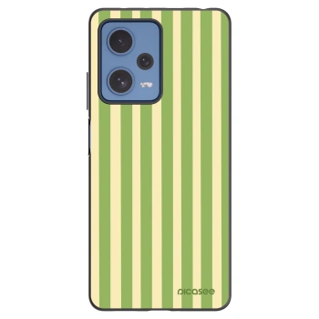 Picasee silikónový čierny obal pre Xiaomi Redmi Note 12 Pro 5G - Lines Matcha