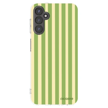 Picasee silikónový prehľadný obal pre Samsung Galaxy A14 5G A146P - Lines Matcha
