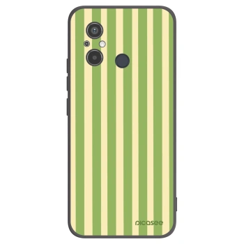 Picasee silikónový čierny obal pre Xiaomi Redmi 12C - Lines Matcha