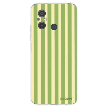 Picasee silikónový prehľadný obal pre Xiaomi Redmi 12C - Lines Matcha