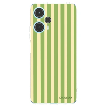 Picasee silikónový prehľadný obal pre Xiaomi Poco F5 - Lines Matcha