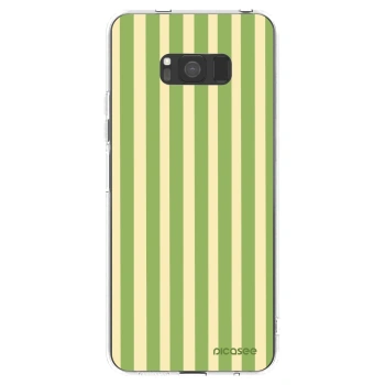 Picasee silikónový prehľadný obal pre Samsung Galaxy S8 G950F - Lines Matcha