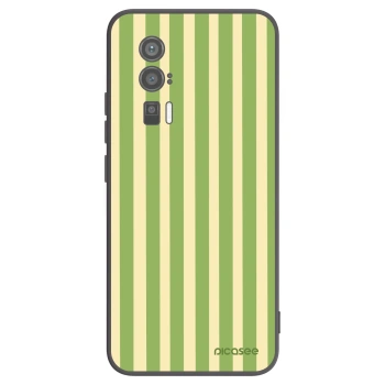 Picasee silikónový čierny obal pre Xiaomi Poco F5 Pro 5G - Lines Matcha