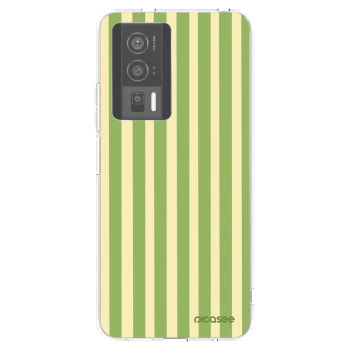 Picasee silikónový prehľadný obal pre Xiaomi Poco F5 Pro 5G - Lines Matcha
