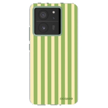 Picasee silikónový prehľadný obal pre Xiaomi 13T - Lines Matcha