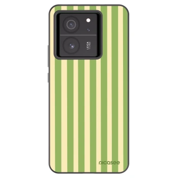 Picasee silikónový čierny obal pre Xiaomi 13T Pro - Lines Matcha