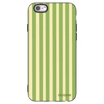 Picasee silikónový čierny obal pre Apple iPhone 6/6S - Lines Matcha