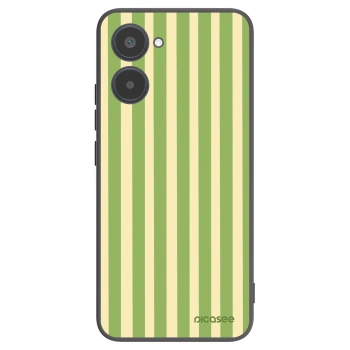 Picasee silikónový čierny obal pre Realme 10 4G - Lines Matcha