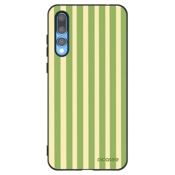 Picasee silikónový čierny obal pre Huawei P20 Pro - Lines Matcha