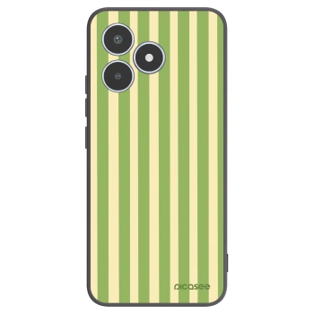 Picasee silikónový čierny obal pre Realme C53 - Lines Matcha