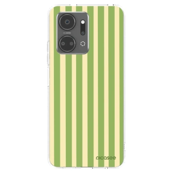 Picasee silikónový prehľadný obal pre Honor X7a - Lines Matcha