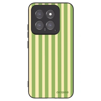 Picasee silikónový čierny obal pre Xiaomi 14 - Lines Matcha