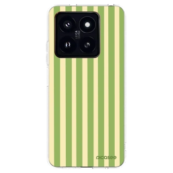 Picasee silikónový prehľadný obal pre Xiaomi 14 Pro - Lines Matcha