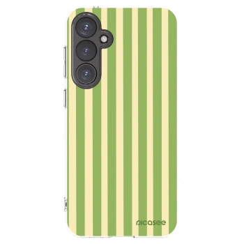 Picasee silikónový prehľadný obal pre Samsung Galaxy S23 FE S711B - Lines Matcha