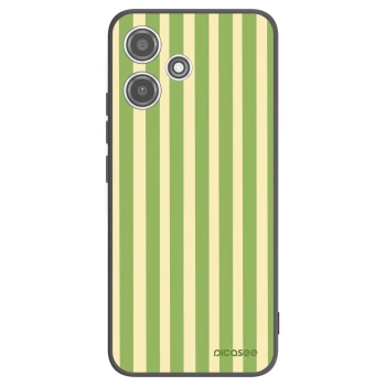 Picasee silikónový čierny obal pre Xiaomi Redmi 12 5G - Lines Matcha