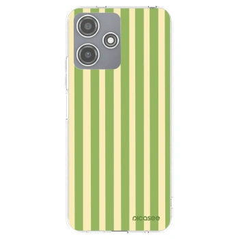 Picasee silikónový prehľadný obal pre Xiaomi Redmi 12 5G - Lines Matcha