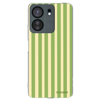 Picasee silikónový prehľadný obal pre Xiaomi Redmi 13C 4G - Lines Matcha
