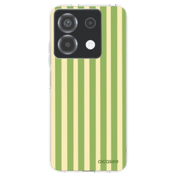 Picasee silikónový prehľadný obal pre Xiaomi Poco X6 - Lines Matcha