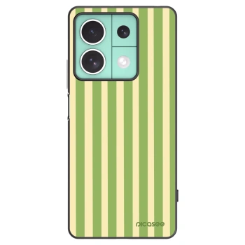 Picasee silikónový čierny obal pre Xiaomi Redmi Note 13 5G - Lines Matcha