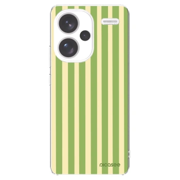 Picasee silikónový prehľadný obal pre Xiaomi Redmi Note 13 Pro+ 5G - Lines Matcha
